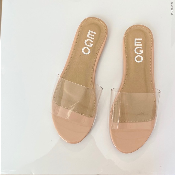 perspex sandals flat